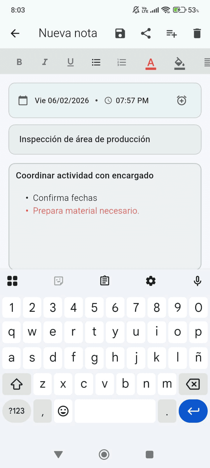Editor Enriquecido - Formatea tus notas con herramientas profesionales